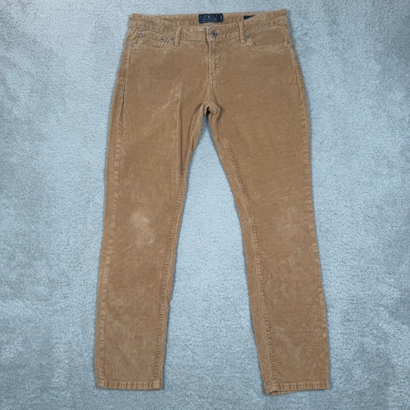 Lucky Brand Pants - Lucky Brand Lolita Skinny Corduroy Pants Womens 8/29 Tan Camel Mid Rise Slim Fit